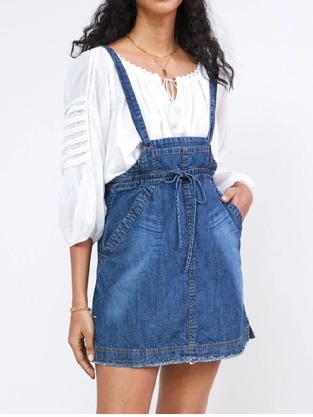Pilcro Overall Skirt Pinafore Dress